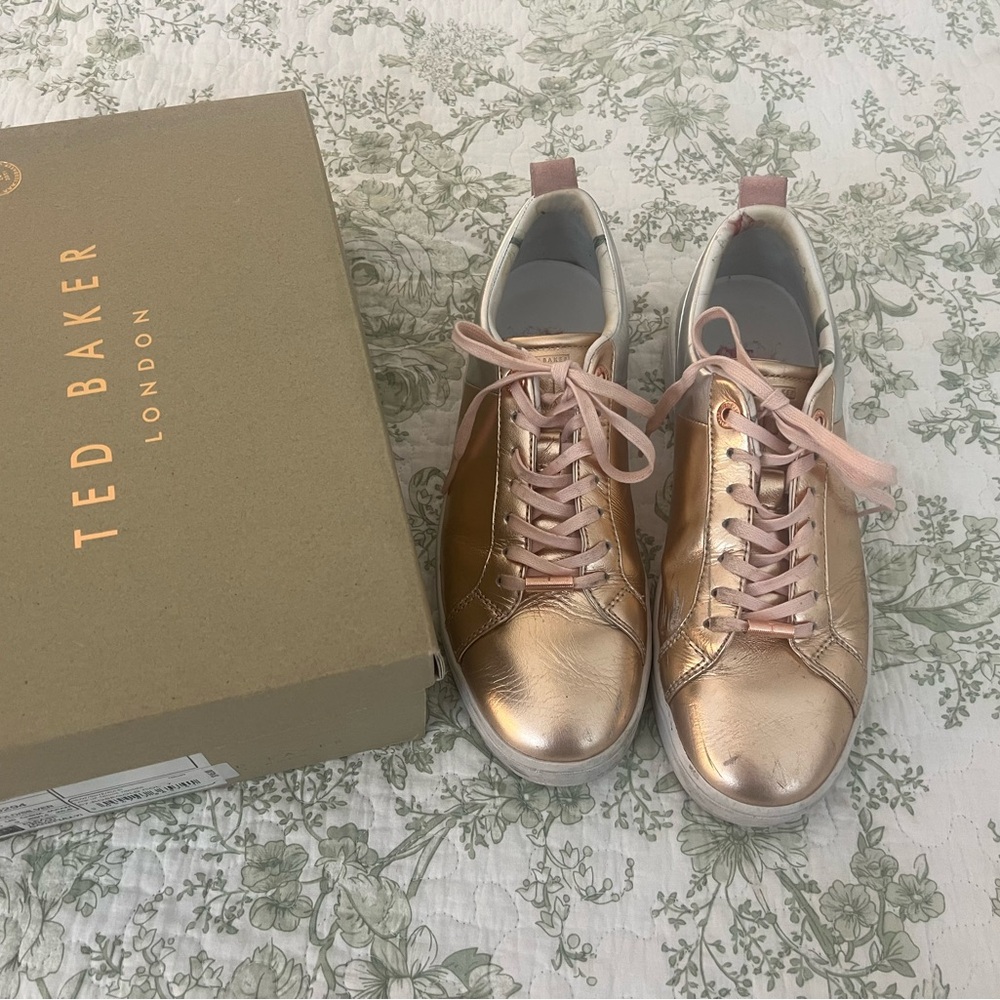Ted Baker Women's Gold Sneakers